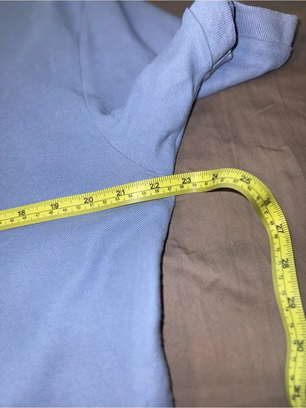 Ralph Lauren Light Blue Polo with Gold Crest Embroidery